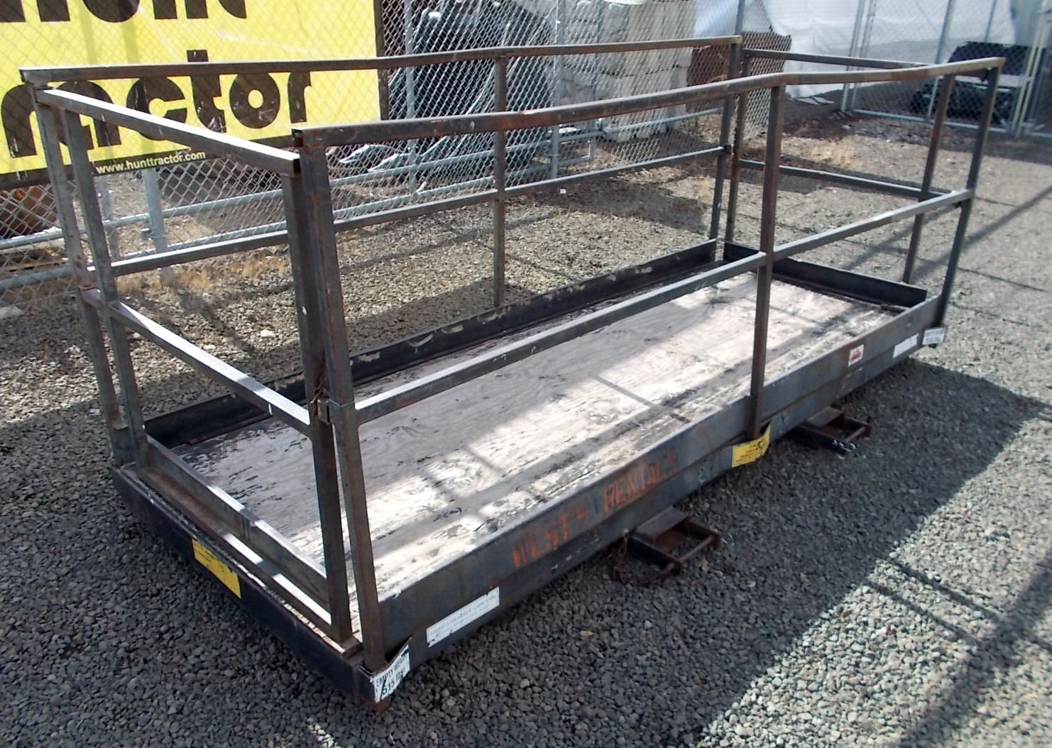 Hunt Tractor Used Man Basket For Sale