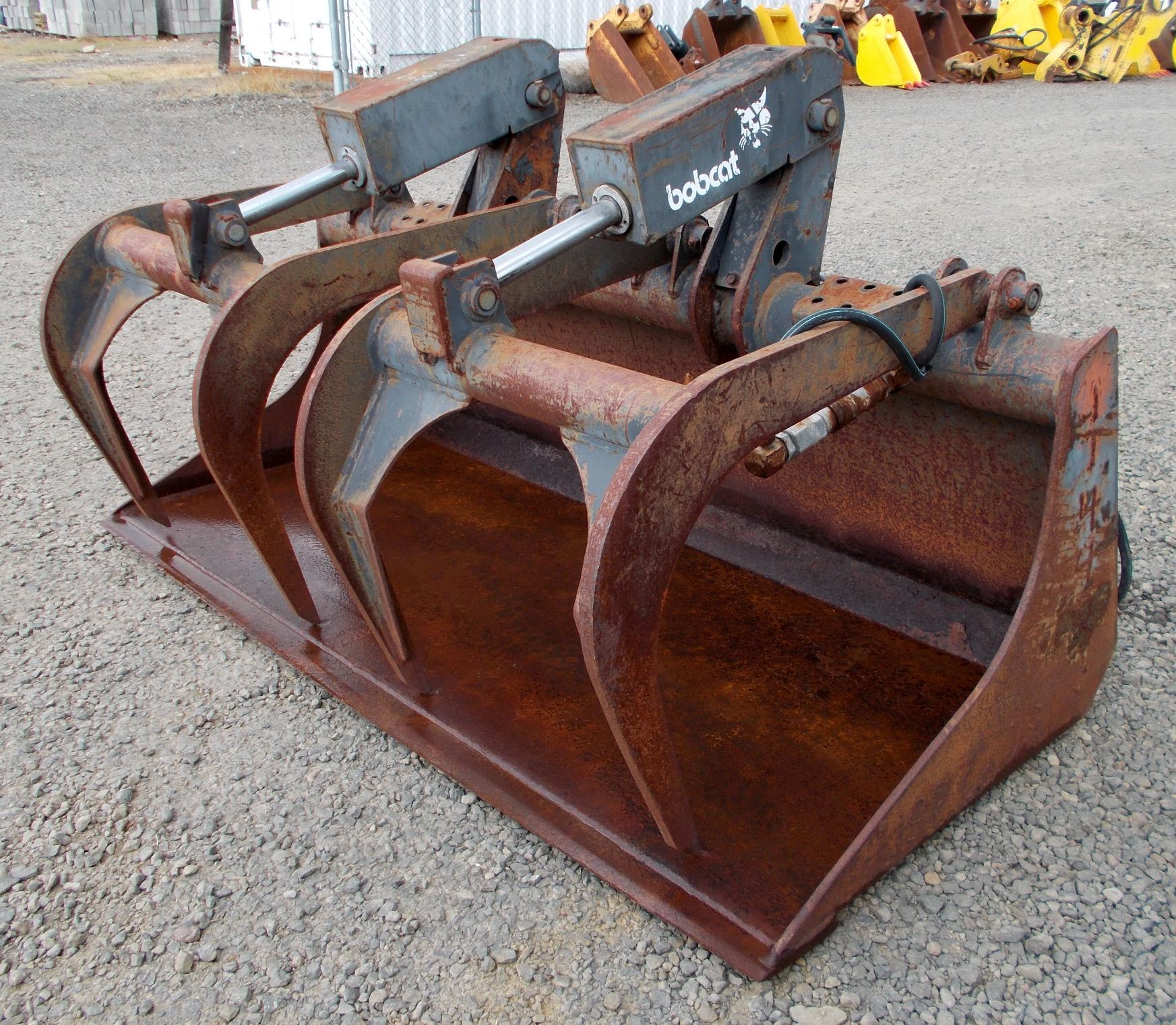Used 60" Universal Skid Steer Grapple Loader Bucket For Sale