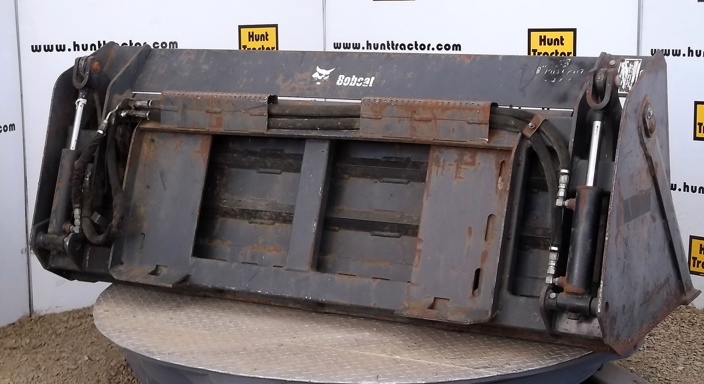 Used 68" Universal Skid Steer Ejector Loader Bucket For Sale