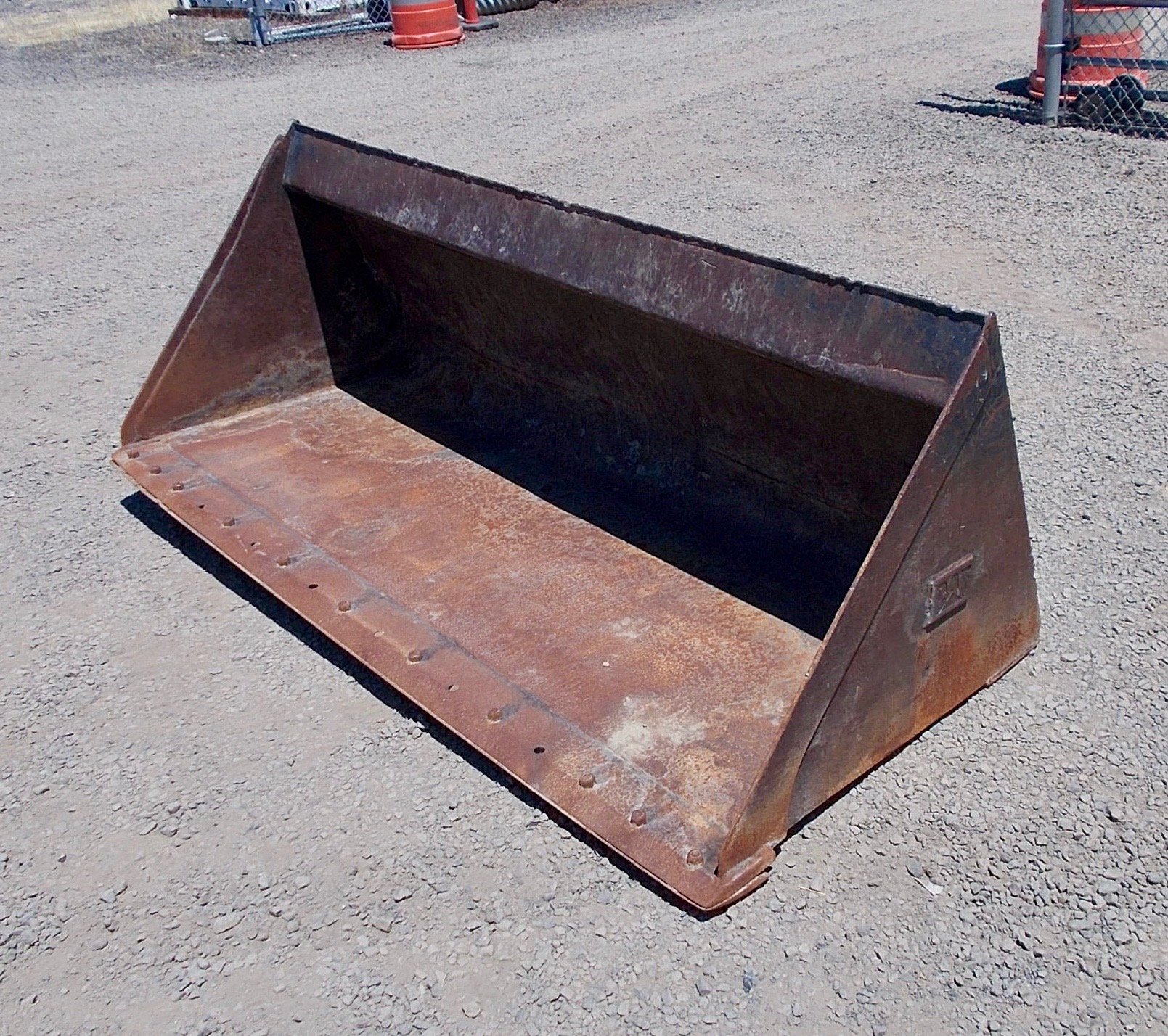 Used 80" Universal Skid Steer General Purpose Loader Bucket For Sale