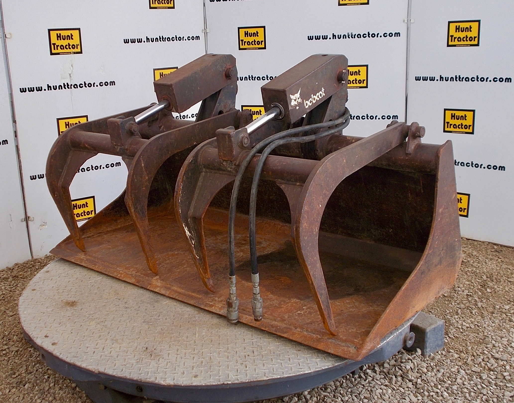 Used 60" Universal Skid Steer Grapple Loader Bucket For Sale