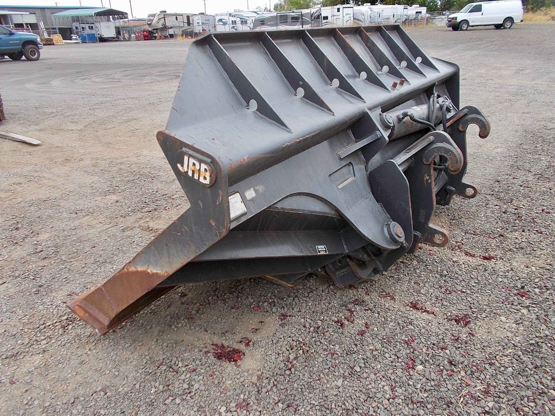 Used 120" JRB 416 Quick Change Side Dump Loader Bucket For Sale